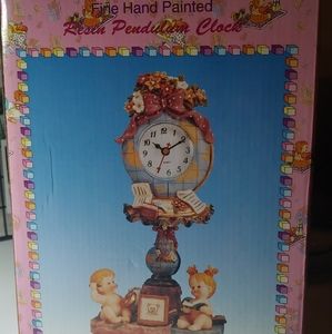 Hand Painted Pendulum Clock